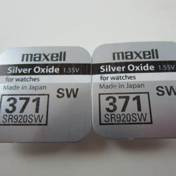 2x Pila Boton Maxell 371 SR920SW V371 SR69 D371 