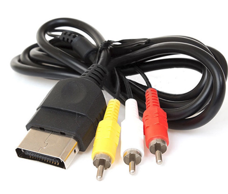 6FT Audio Video Composite Cable AV 3 RCA Wire Cord For Original Classic Xbox MSGamesnNsupplies