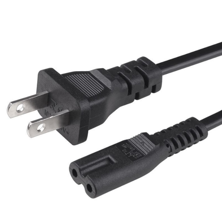 US Style 2Prong 2 Prong 2 Pin AC Power Cable Cord Adapter For Sony PS2