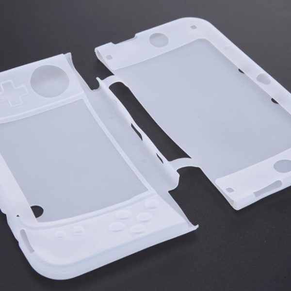 White / Clear Silicone Gel Rubber Protective Shell Case Cover Skin for New Nintendo 3DS XL (Copy